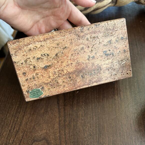 WATERSTONE Travertine Marble Stone Bathroom Set Soap Dispenser toothbrush holder - Picture 8 of 16